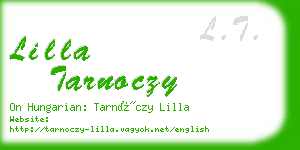 lilla tarnoczy business card